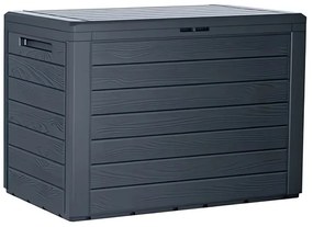 Záhradný box WOODEBOX antracit 78 cm - 190L