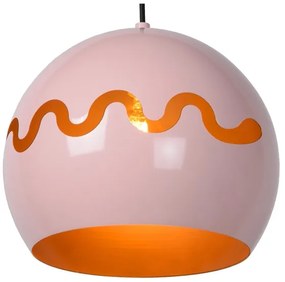 Lucide 30484/28/66 - Luster na lanku CORENTIN 1xE27/60W/230V ružová