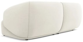 Biela zamatová pohovka 232 cm Moana – Makamii