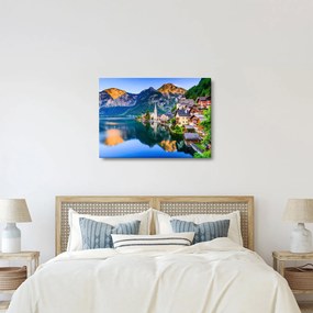Obraz - Alpská dedina (70x50 cm)