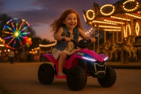 Elektrické autíčko QUAD Kids E-ATV ružové