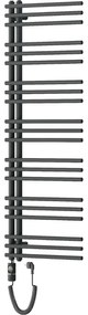 Mexen Neptun, elektrické vykurovacie teleso 1400 x 500 mm, 600 W, antracitová, W101-1400-500-2600-66