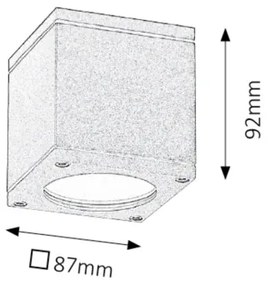 Rabalux 8149 - Vonkajšie stropné svietidlo AKRON 1xGU10/35W/230V IP54