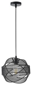Luster na lanku 1xE27/40W/230V čierna
