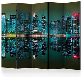 Artgeist Paraván - Gold reflections - NYC II [Room Dividers]