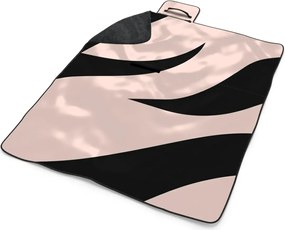 Sablio Plážová deka Ružový vzor zebry: 200x140 cm