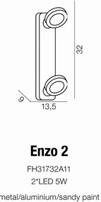 Azzardo nástenné svietidlo ENZO AZ0670