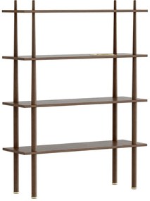 Hnedý modulárny policový systém v dekore duba 110x148 cm Stories - UMAGE