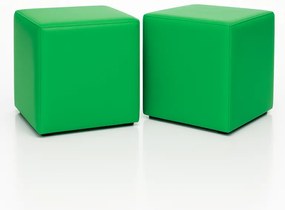 Sedací vak taburetka kocka zelená EMI