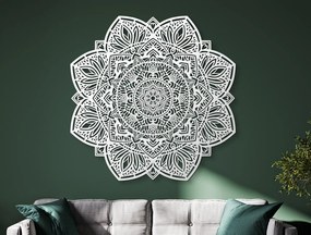 drevko Drevená mandala Kvet života Rozmer obrazu: 120 x 120 cm, Farba dekorácie: Čierna
