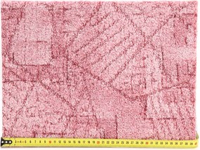 AKCIA: 80x475 cm Koberec metráž Bossanova 62, šíře, ružová, filc, obývacia izba, ITC