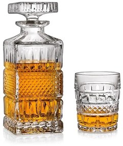 Crystal Bohemia BRITTANY whisky set (1 + 6)