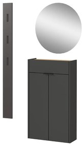 Antracitovosivá/v prírodnej farbe predsieňová zostava Ameca – Germania