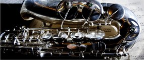 Obraz - Saxofón (120x50 cm)