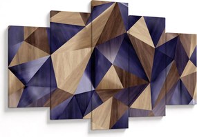 Obraz - 3D drevené trojuholníky (150x105 cm)