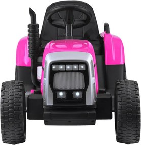 JOKOMISIADA Traktor s prívesom na akumulátor + diaľkové ovládanie  PA0242 ružový