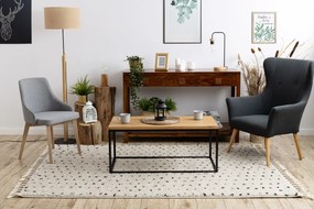 Koberec BERBER SYLA B752  krémový, bodky - strapce, Maroko Shaggy