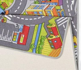 Koberec Play Smart City sivý