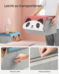 Detské stohovateľné boxy na hračky RFB760P02 (3 ks)