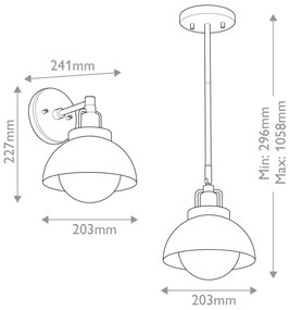 Kichler KL-NIVA-1W-1P-BK - Nástenná lampa NIVA 1xE27/40W/230V čierna