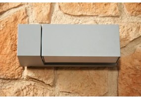 Philips - Vonkajšie nástenné svietidlo BORDER 1xE27/23W/230V IP44 šedá