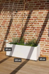 Hrantík MAXI, sklolaminát, šírka 120 cm, biely mat