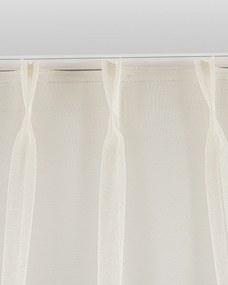 Záclona so systémom FLEX (dvojité spony flex) farba produktu zlatá látka polopriehľadný, lesklá, zapletaná