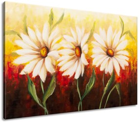 Gario Ručne maľovaný obraz Krásne kvety Rozmery: 120 x 80 cm