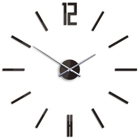 Moderné nástenné hodiny CARLO WENGE HMCNH057-wenge