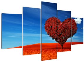 Obraz - Srdce zo stromu (150x105 cm)