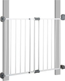 Biela kovová zábrana do dverí – Roba