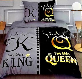 Obliečky King a Queen Bavlna 70×90 140x200 cm