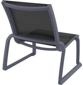 PACIFIC LOUNGE záhradné kreslo bez podrúčok dark grey