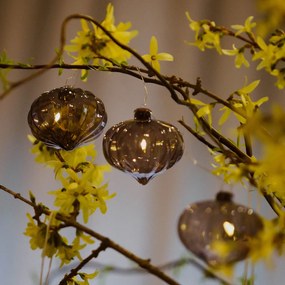 SIRIUS Dekoratívna reťaz LED, sklenené lucerny, hnedá, 1,5 m