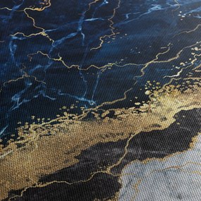 Obraz - Tmavo-modrý mramor (90x60 cm)