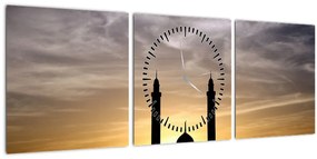 Obraz pamiatky (s hodinami) (90x30 cm)