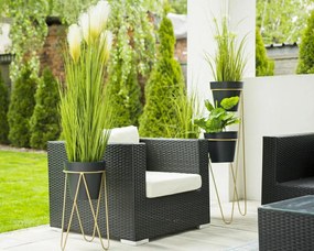 STOJAN NA KVETINÁČ TRIPOD 45X30X24 CM ZLATÁ