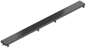 Odtokový sprchovací žľab FLAT 2v1 - čierny