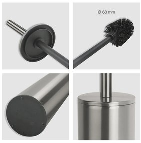 Spirella WC kefa Nyo/Akira, kefovaná nehrdz. oceľ