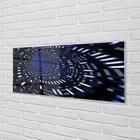 Obraz na akrylátovom skle Blue 3d tunel 120x60 cm
