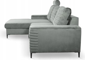 Praktická rohová rozkladacia pohovka 253×165 Úložný priestor opierka hlavy Vero LN06 O-sofa