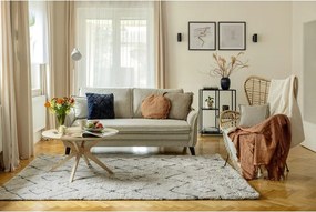 Krémovobiela rozkladacia pohovka 225 cm Charming Charlie – Miuform