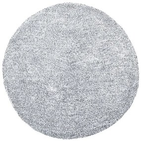 Okrúhly koberec ⌀ 140 cm sivá melanž DEMRE Beliani