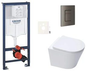 Závesný wc set do ľahkých stien / predstenová montáž Swiss Aqua Technologies Infinitio SIKOGRSIN10SCAL0