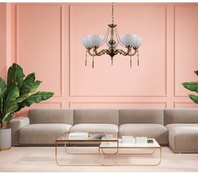 ITALUX MD38445-5 - Luster na reťazi BAXIO 5xE27/60W/230V