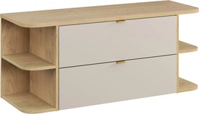 Comad Kúpeľňová skrinka pod umývadlo na dosku set Dalia Cashmere 120 kašmír/dub cremona