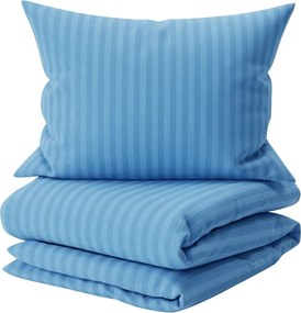 Hotelové obliečky z mikrovlákna JASMINE PURE svetlomodré - prúžok 1 cm Rozmer obliečky: 70 x 90 cm | 140 x 200 cm