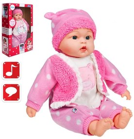 Maďarsky hovoriaca a spievajúca detská bábika PlayTo Anička 46 cm