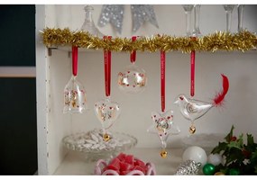 Sklenená ručne fúkaná vianočná ozdoba ø 5,5 cm Ann-Sofi Romme Annual Christmas Bell 2025 – Holmegaard