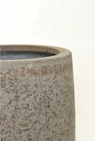 Dizajnový kvetináč SASSO, vláknocement, 32x28 cm, sivý